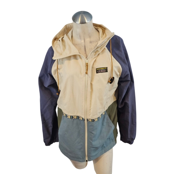 L.L. Bean Size M Women's Colorblock Hooded Jacket - Picture 2 of 9